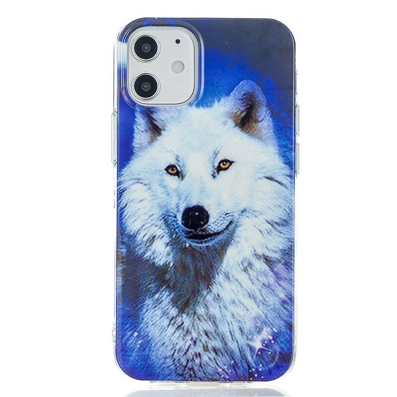 Skal iPhone 12 Mini Fluorescerande Wolf Series