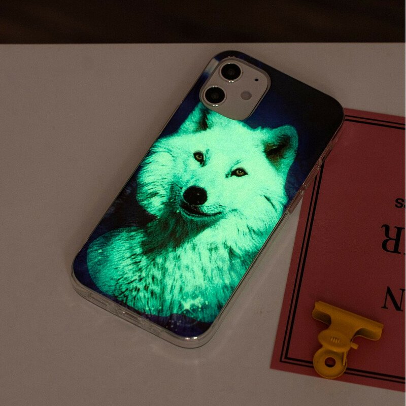 Skal iPhone 12 Mini Fluorescerande Wolf Series