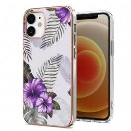 Skal iPhone 12 Mini Violett Blommor