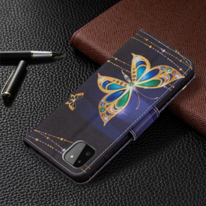 Fodral Samsung Galaxy A22 5G Butterflies Kings