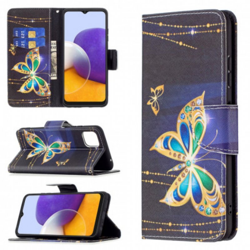 Fodral Samsung Galaxy A22 5G Butterflies Kings