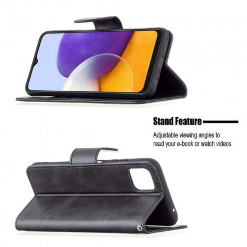 Fodral Samsung Galaxy A22 5G Folio-fodral Slät Flap Sned