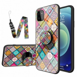 Skal Samsung Galaxy A22 5G Patchwork Magnetisk Hållare