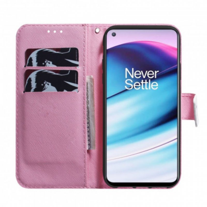 Fodral OnePlus Nord CE 5G Blomma Dusty Pink