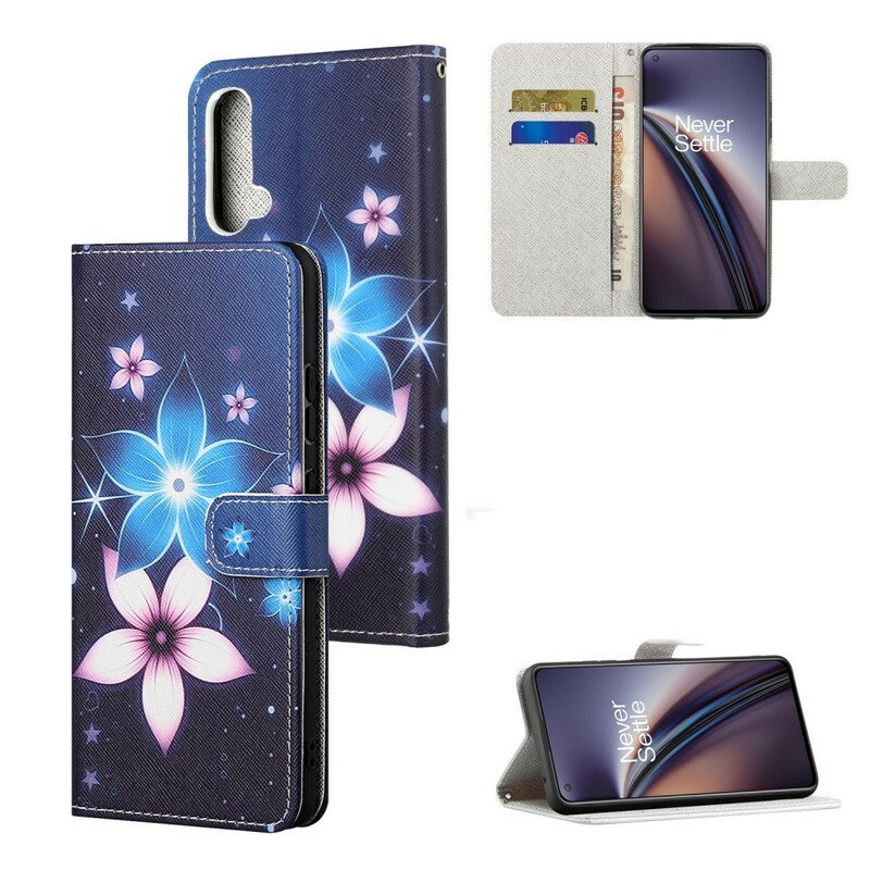 Fodral OnePlus Nord CE 5G Med Kedjar Lunar Strap Blommor