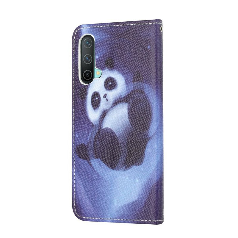 Fodral OnePlus Nord CE 5G Med Kedjar Panda Space Med Lanyard