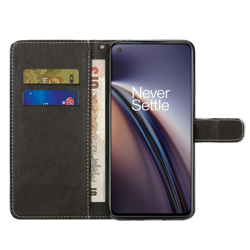 Fodral OnePlus Nord CE 5G Med Kedjar Panda Space Med Lanyard