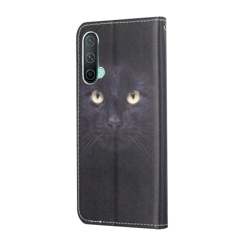 Fodral OnePlus Nord CE 5G Med Kedjar Strappy Black Cat Eyes