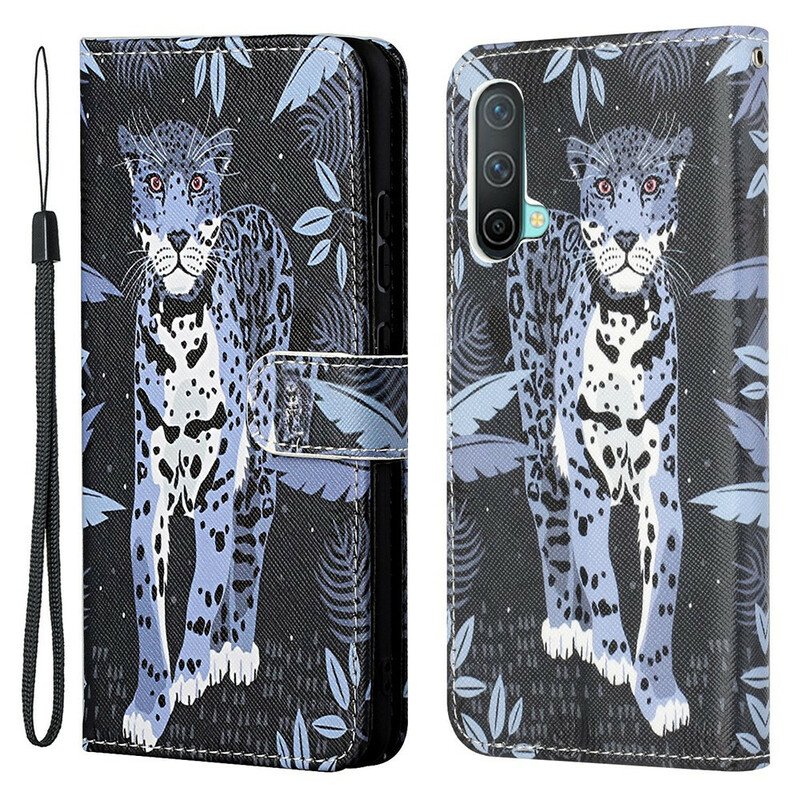 Fodral OnePlus Nord CE 5G Med Kedjar Strappy Leopard