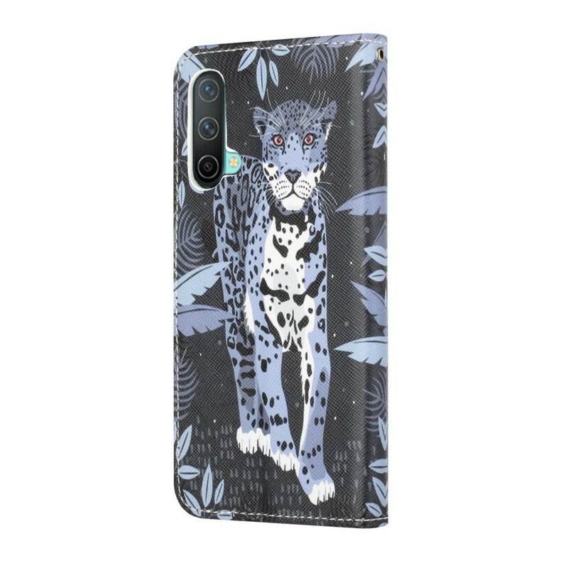 Fodral OnePlus Nord CE 5G Med Kedjar Strappy Leopard