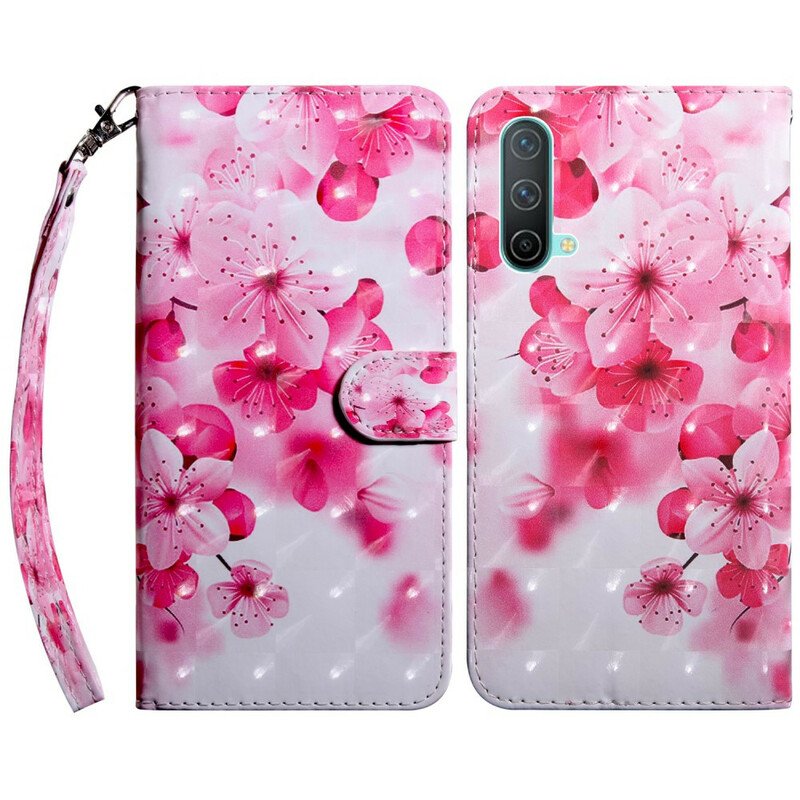 Fodral OnePlus Nord CE 5G Rosa Blommor