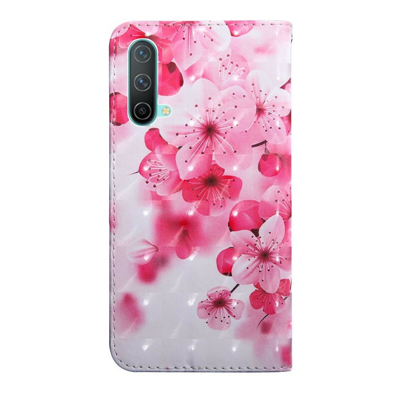 Fodral OnePlus Nord CE 5G Rosa Blommor