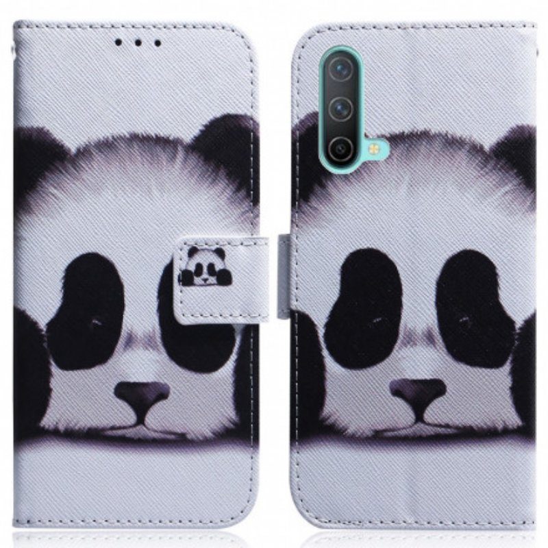 Läderfodral OnePlus Nord CE 5G Panda Ansikte