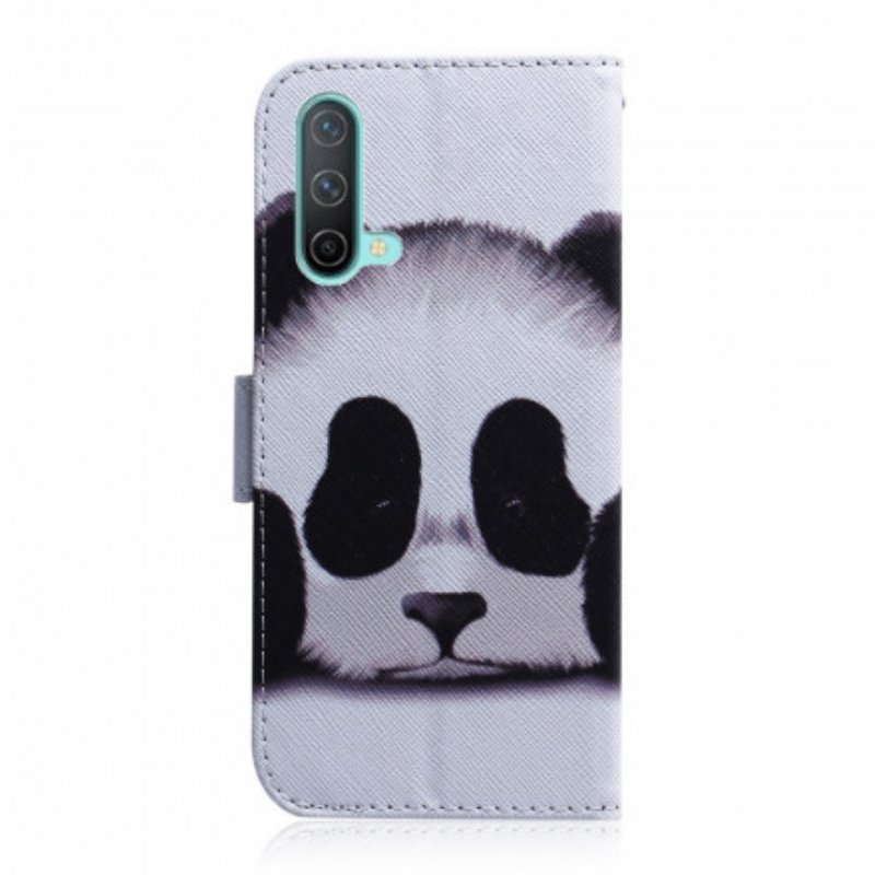 Läderfodral OnePlus Nord CE 5G Panda Ansikte