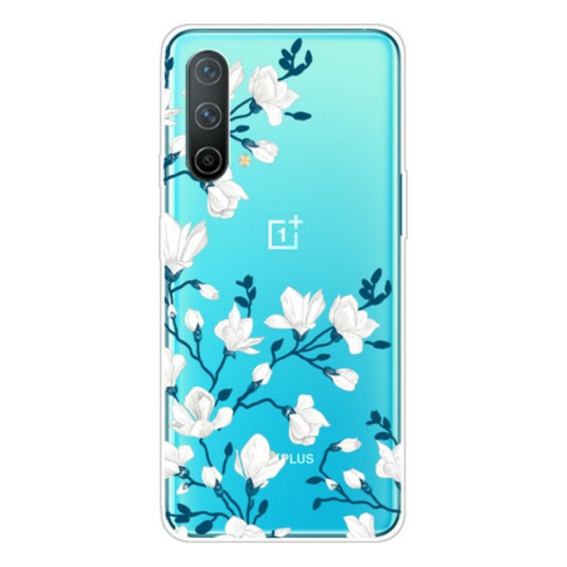 Mobilskal OnePlus Nord CE 5G Vita Blommor