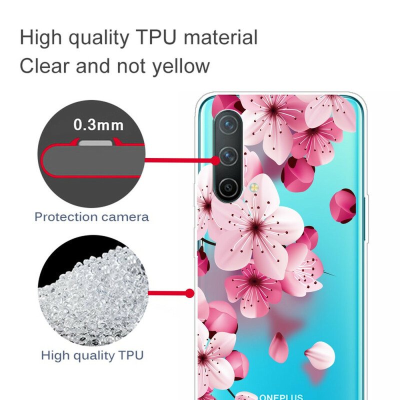 Skal OnePlus Nord CE 5G Små Rosa Blommor