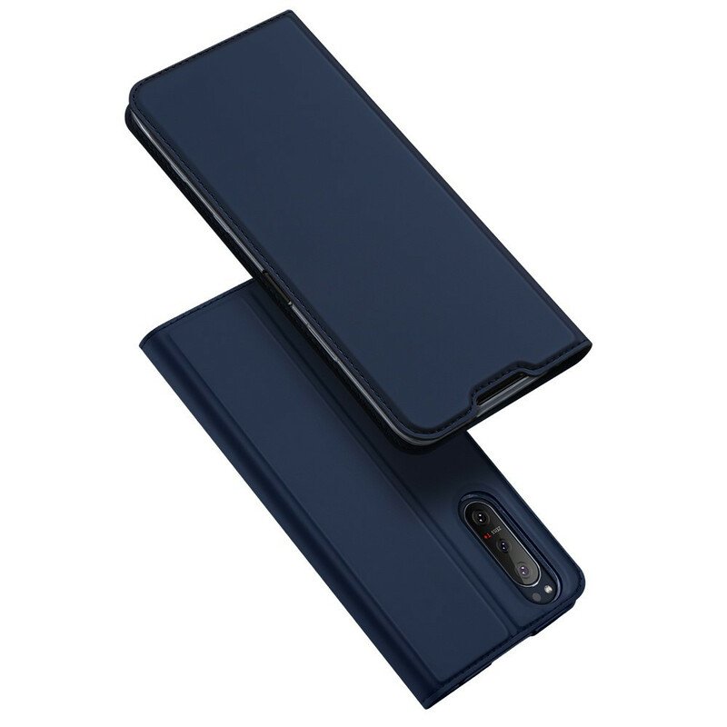 Folio-fodral Sony Xperia 5 II Läderfodral Skin Pro Dux Ducis