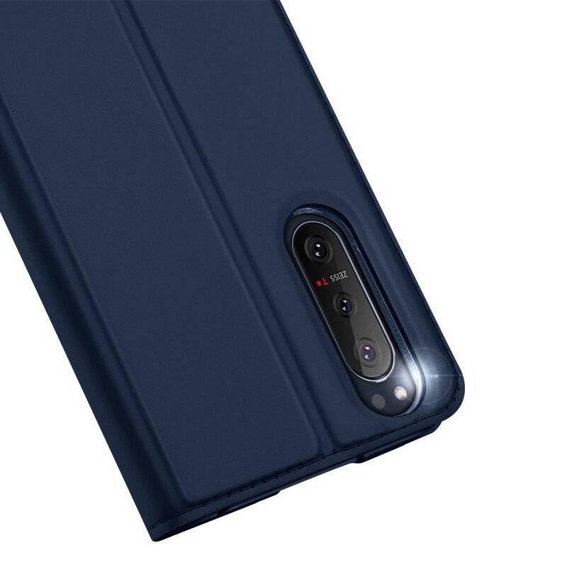 Folio-fodral Sony Xperia 5 II Läderfodral Skin Pro Dux Ducis