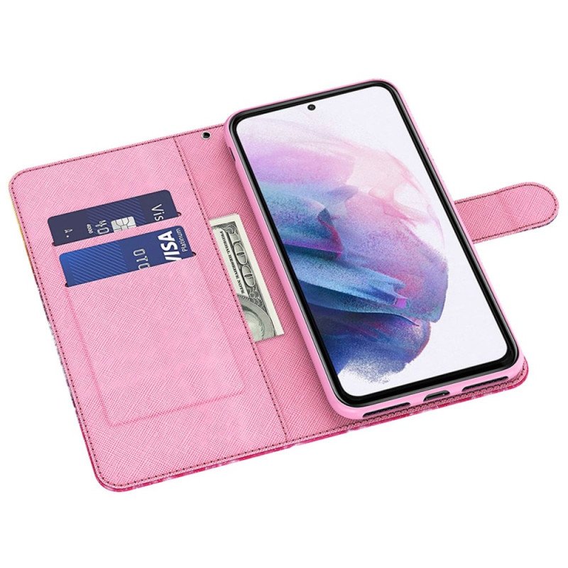 Fodral Samsung Galaxy A23 5G Med Kedjar Strappy Rose Tree