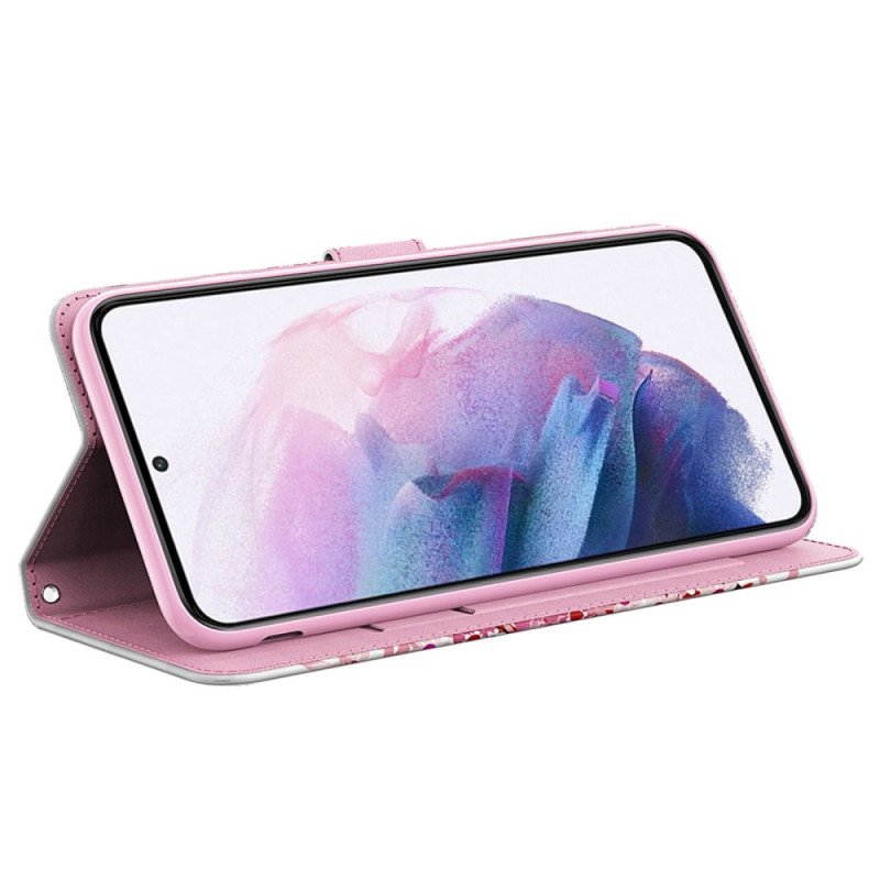 Fodral Samsung Galaxy A23 5G Med Kedjar Strappy Rose Tree