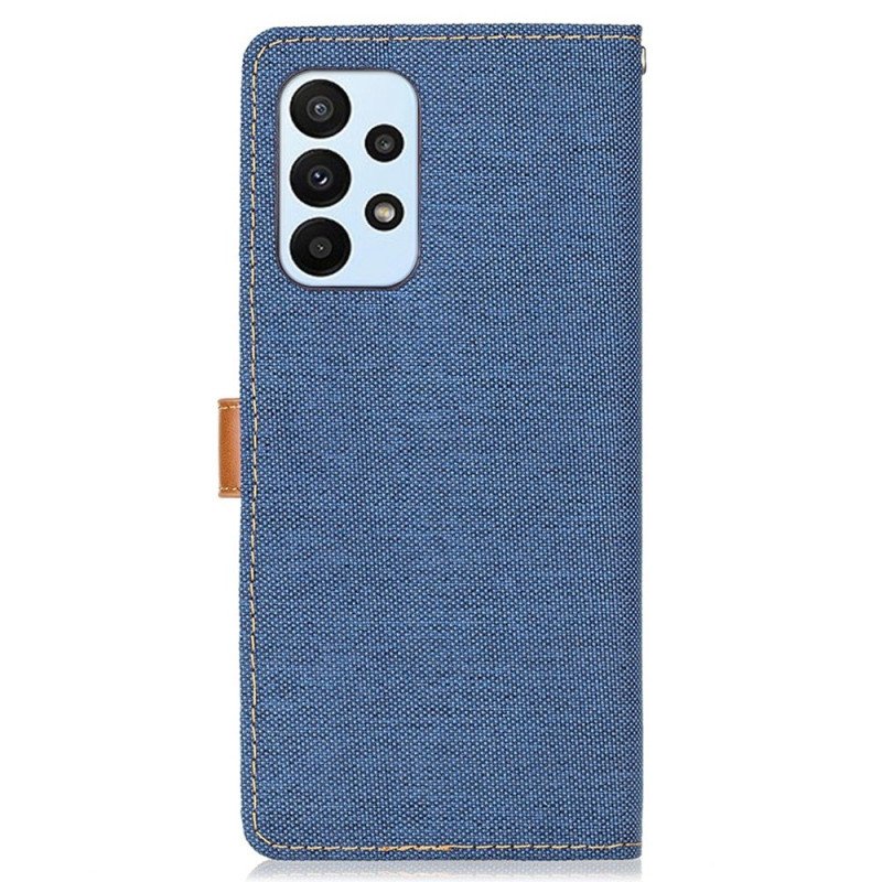 Läderfodral Samsung Galaxy A23 5G Jeans