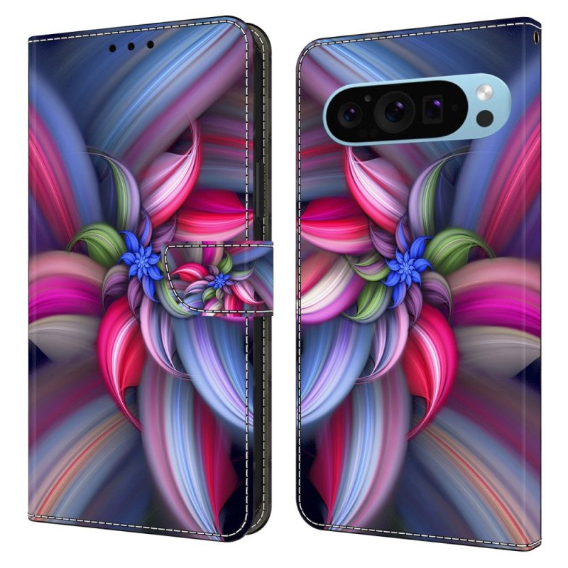 Fodral Google Pixel 9 Pro Xl Färgglada Blommor