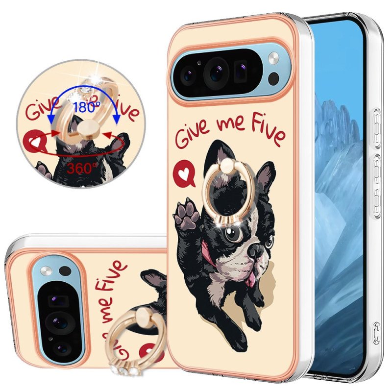 Skal Google Pixel 9 Pro Xl Telefonfodral Give Me Five Dog Support Ring