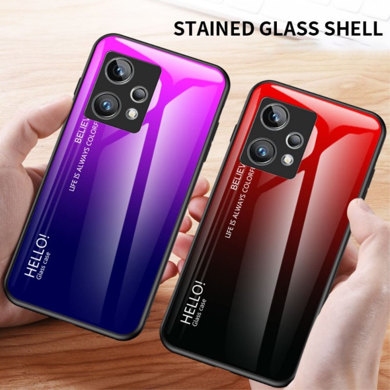 Mobilskal Realme 9 Pro Plus Härdat Glas Hej