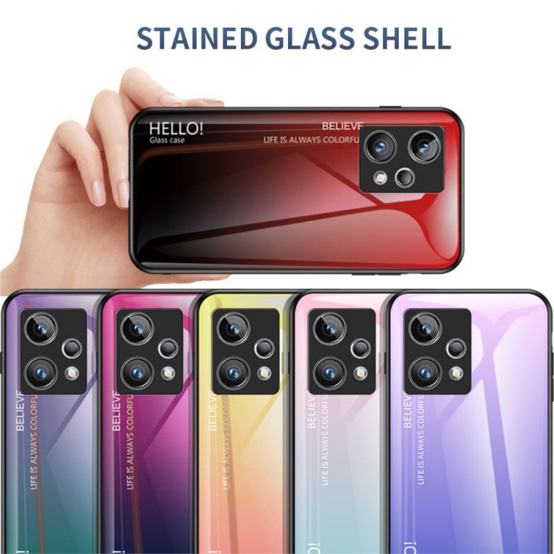 Mobilskal Realme 9 Pro Plus Härdat Glas Hej