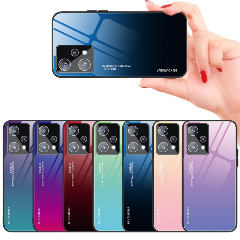 Mobilskal Realme 9 Pro Plus Härdat Glas Var Dig Själv