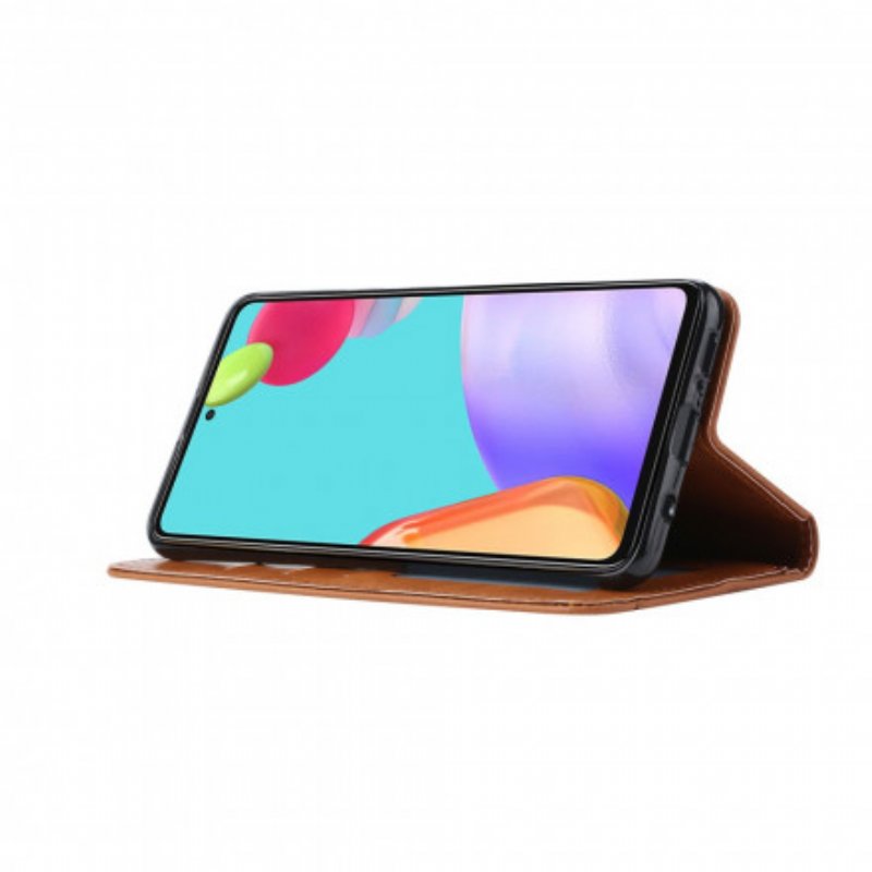 Folio-fodral Samsung Galaxy A72 4G / A72 5G Läderfodral Korthållare I Konstläder