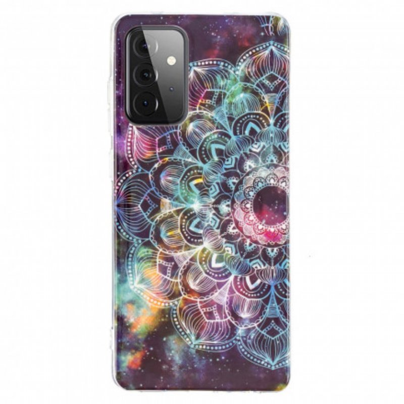 Mobilskal Samsung Galaxy A72 4G / A72 5G Fluorescerande Färgglada Mandala