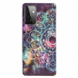 Mobilskal Samsung Galaxy A72 4G / A72 5G Fluorescerande Färgglada Mandala