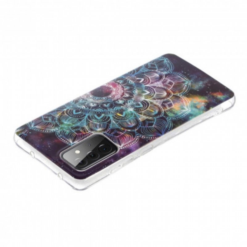 Mobilskal Samsung Galaxy A72 4G / A72 5G Fluorescerande Färgglada Mandala