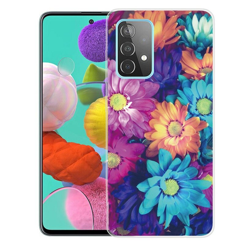 Skal Samsung Galaxy A72 4G / A72 5G Flexibla Blommor