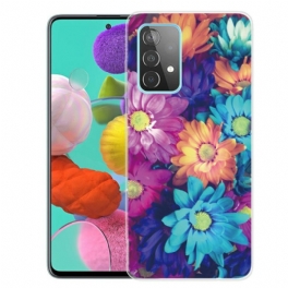 Skal Samsung Galaxy A72 4G / A72 5G Flexibla Blommor