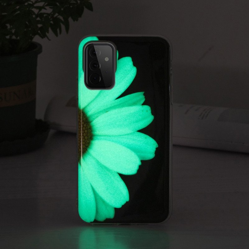 Skal Samsung Galaxy A72 4G / A72 5G Fluorescerande Flower Series