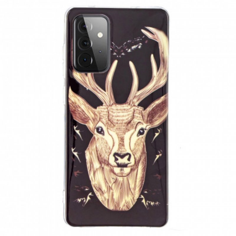 Skal Samsung Galaxy A72 4G / A72 5G Fluorescerande Majestic Deer