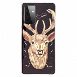 Skal Samsung Galaxy A72 4G / A72 5G Fluorescerande Majestic Deer