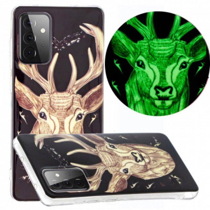 Skal Samsung Galaxy A72 4G / A72 5G Fluorescerande Majestic Deer