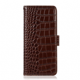 Fodral Samsung Galaxy M53 5G Crocodile Style Rfid