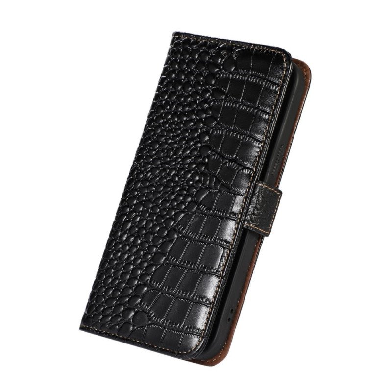 Fodral Samsung Galaxy M53 5G Crocodile Style Rfid