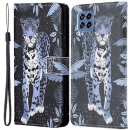 Fodral Samsung Galaxy M53 5G Med Kedjar Strappy Leopard