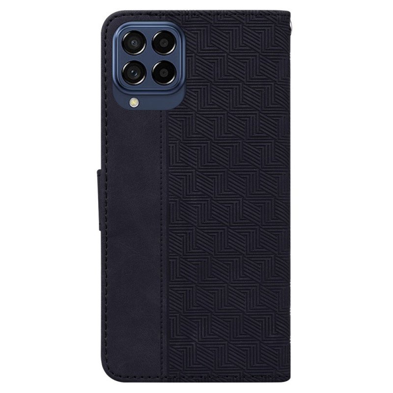 Fodral Samsung Galaxy M53 5G Med Kedjar Strappy Mönster