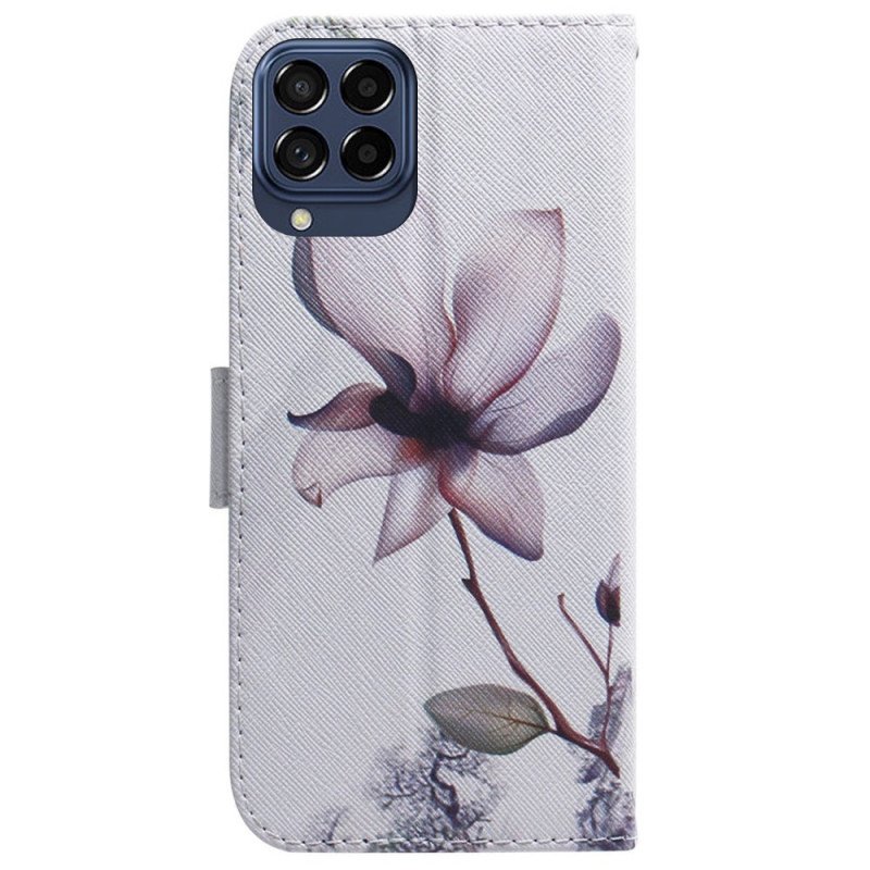 Fodral Samsung Galaxy M53 5G Rosa Blomma