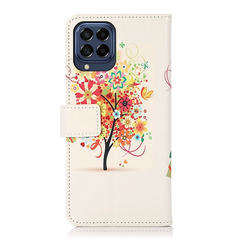 Folio-fodral Samsung Galaxy M53 5G Blommande Träd