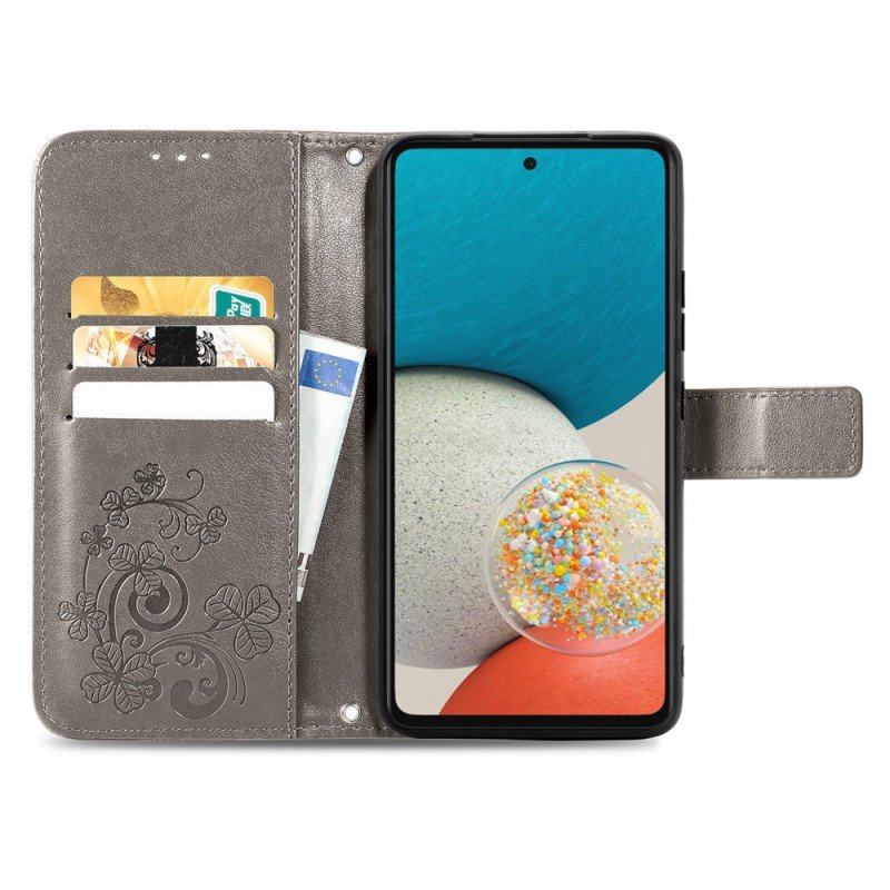 Folio-fodral Samsung Galaxy M53 5G Fyrklöver