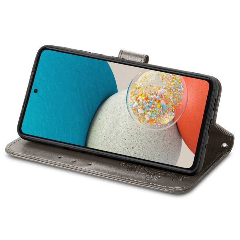 Folio-fodral Samsung Galaxy M53 5G Fyrklöver