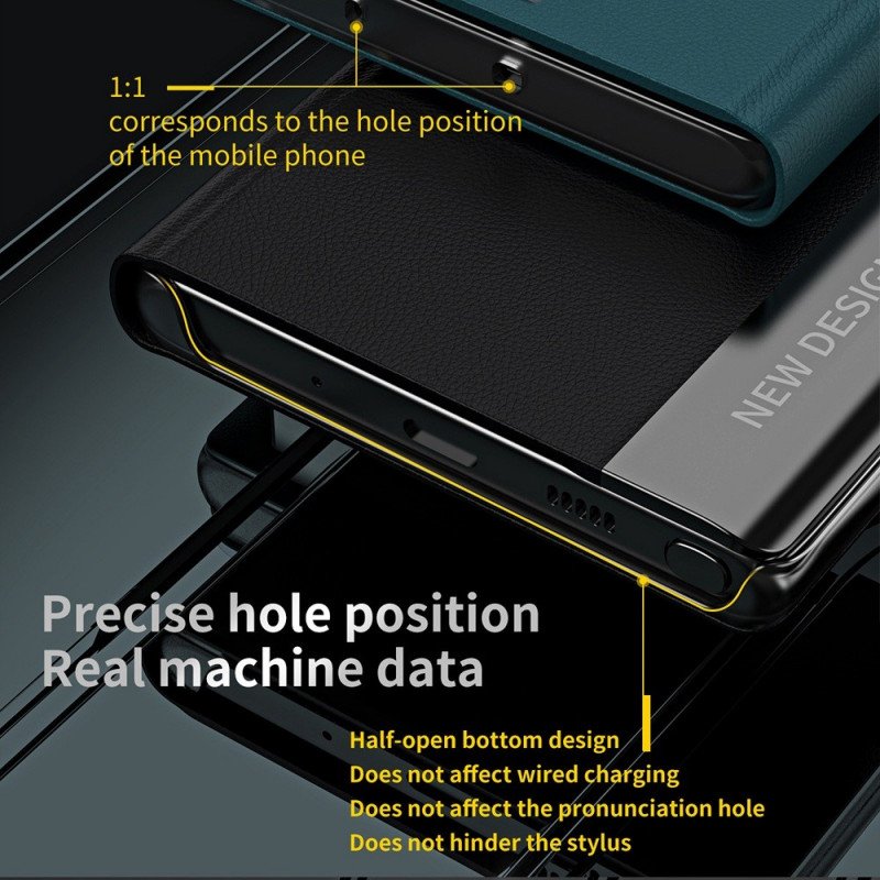 Folio-fodral Samsung Galaxy M53 5G Läderfodral Ny Design I Konstläder