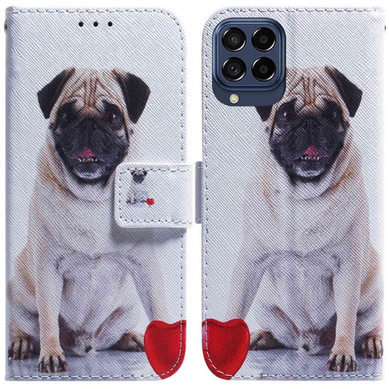 Folio-fodral Samsung Galaxy M53 5G Mops Hund